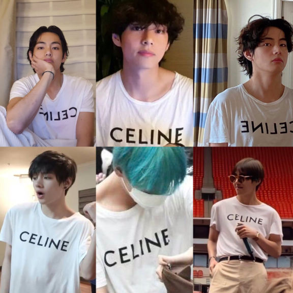 BTS Vが愛用するCELINEのTシャツ！ほしい！！ - nomnomkiyow