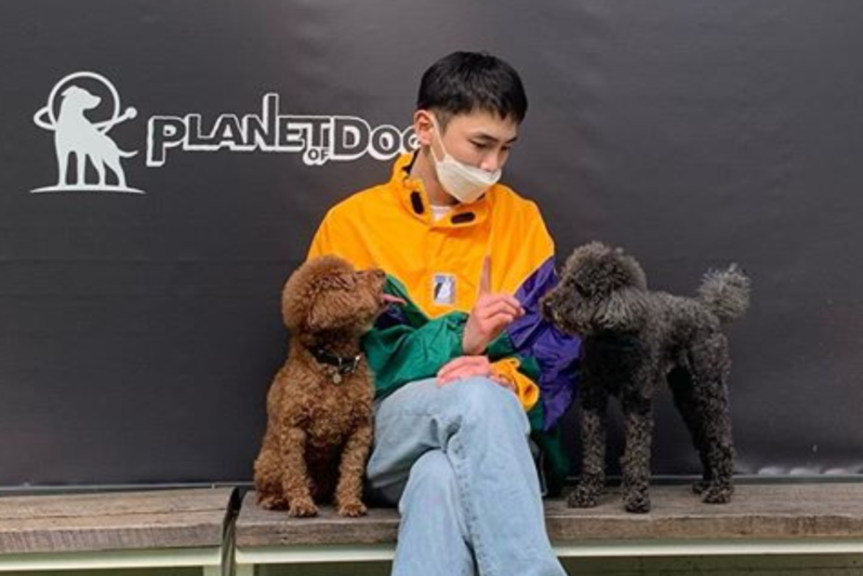 Shineeキーがついに除隊 愛犬コムデ ギャルソンと遊ぶ写真を投稿 Nomnomkiyow