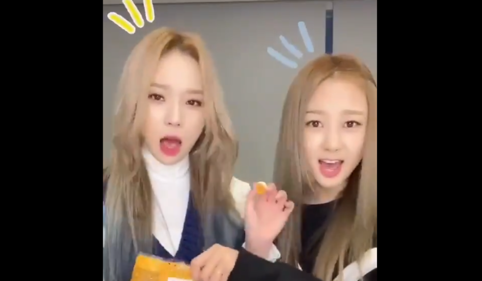 Aespaウィンターとジゼルがお菓子の取り合い Black Mamba チャレンジ動画が可愛い Nomnomkiyow