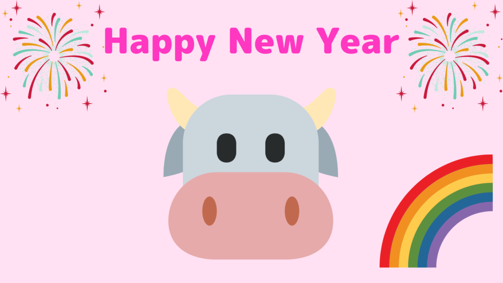 Niziuマユカとアヤカが牛に変身 可愛い新年の挨拶を投稿 Nomnomkiyow