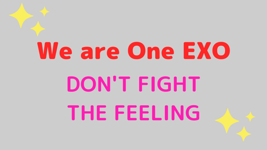 9つの光が示す意味とは Exoがカムバック決定 Don T Fight The Feeling Nomnomkiyow